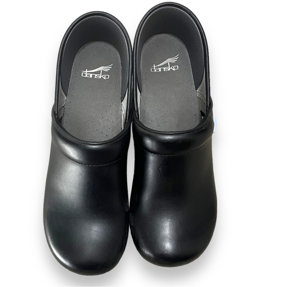 Dansko Black Leather Clogs - Picture 1 of 6